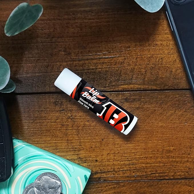 FANMATS 34633 Cincinnati Bengals Smooth Mint SPF 15 Lip Balm-VivaGrace Women
