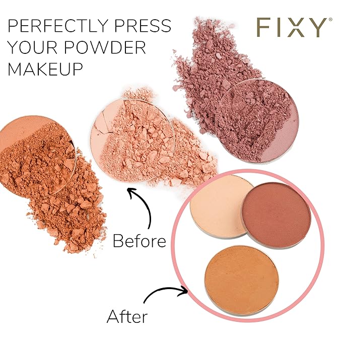 FIXY Makeup Repair Spray - Revive & Restore Pressed Powders, Eyeshadow, Blush, Bronzers & Highlighter | Retains Color | 4oz Vegan Solution, Fragrance-Free, Paraben-Free-VivaGrace Women