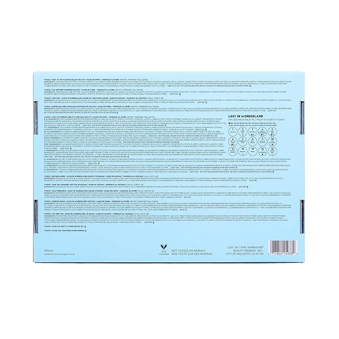 wet n wild Alice in Wonderland PR Box - Makeup Set with Versatile Brushes, Buildable & Blendable Palettes, Vibrant Colors, & Lip Glosses for Unique Looks, Cruelty-Free & Vegan-VivaGrace Women