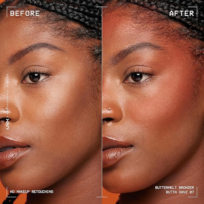 NYX PROFESSIONAL MAKEUP Matte Buttermelt Bronzer, Longwear Face Makeup with Up to 12 Hours of Wear, Vegan Formula - Butta Dayz-VivaGrace Women