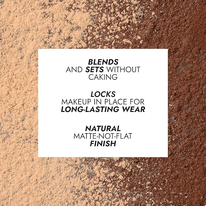 COVER FX Perfect Setting Powder - Shade Medium- Loose Makeup Finishing Powder - Mattify Skin and Lock in Makeup - Blurs Fine Lines - Full Size-VivaGrace Women