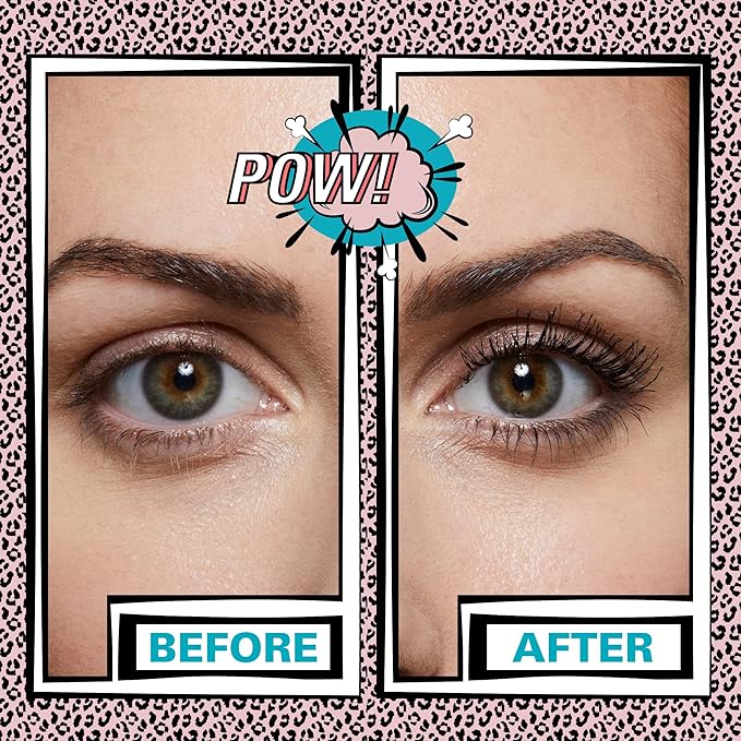 Revolution Beauty, 5D Lash Pow Mascara, Lengthening & Volumizing Effect, Thickening Black Formula, Vegan & Cruelty Free, 0.41 Fl. Oz