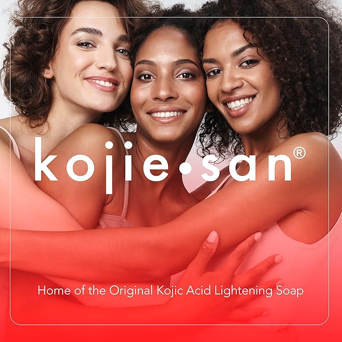 Kojie San Face & Body Shower Set - The Original Kojic Acid Soap that Reduces Visibility of Dark Spots, Hyperpigmentation, and Other types of Skin Damage – 135g x 2 Bars with Lotion, Cream and Toner-VivaGrace Women