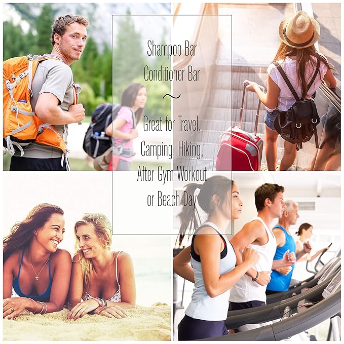 Aspen Kay Naturals Conditioner Bar, Made With Natural & Organic Ingredients, All Hair Types including frizzy hair, 2.3 Ounce Bar. (Rosemary & Peppermint)-VivaGrace Women