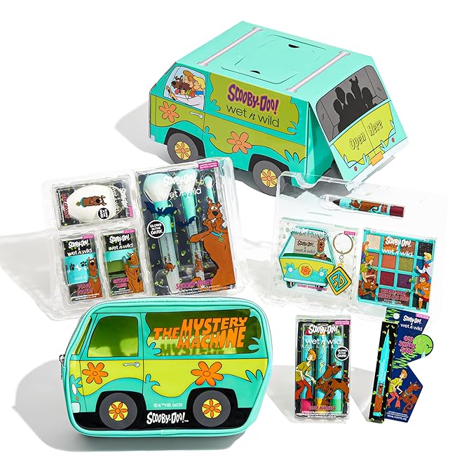 wet n wild Scooby Doo Limited Edition PR Box - Makeup Set with Versatile Brushes, Buildable & Blendable Palettes, Vibrant Colors, & Lip Glosses for Unique Looks, Cruelty-Free & Vegan-VivaGrace Women