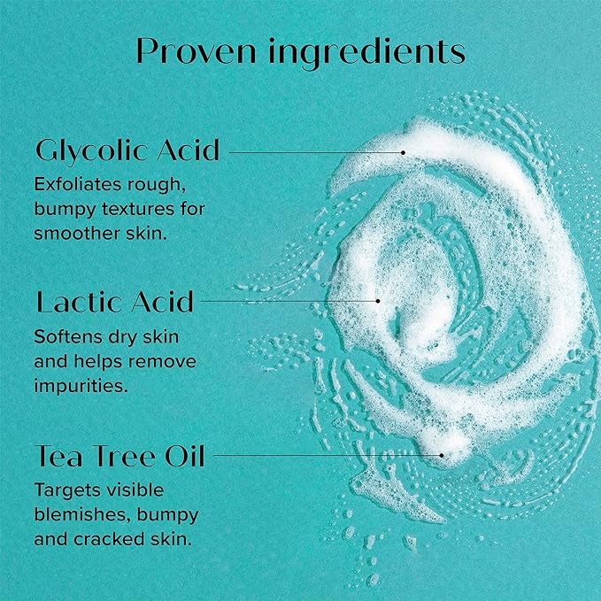 Medix 20% Glycolic Acid Booster + Exfoliating Body Wash Cleanser Skin Care 2PC Set | AHA Exfoliant Body Wash + Body Serum Both Refine + Soften Dead Dry Skin, Bumps, Wrinkles, & Fine Lines, Bundle-VivaGrace Women