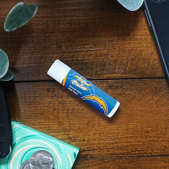 FANMATS 34688 Los Angeles Chargers Smooth Mint SPF 15 Lip Balm-VivaGrace Women