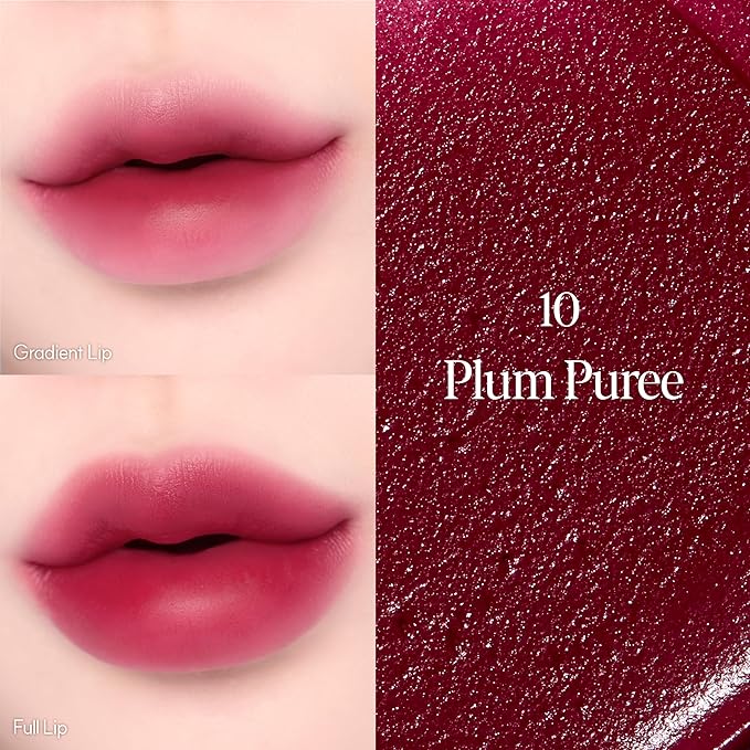 Espoir Couture Lip Tint Fitting Blur #10 Plum Puree 0.14oz | Soft and Creamy Color for Blurry Lip Look | Smudge-Proof Fixing Lip Stain | Lightweight and Comfortable Matte Finish-VivaGrace Women