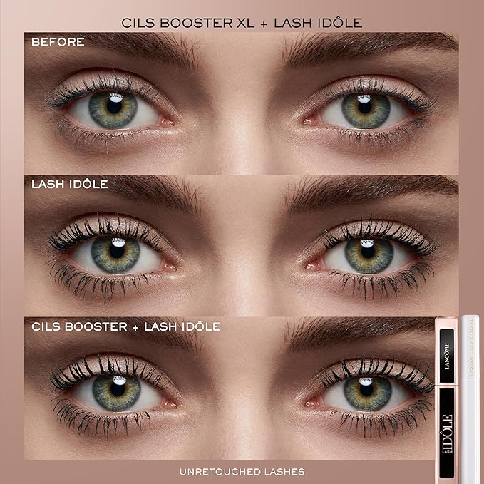 Glam Lashes On-The-Go Travel Size Mascara Gift Set - Cils Booster XL Enhancing Lash Primer 0.13 Fl Oz, Lash Idôle 0.16 Fl Oz, and Hypnôse Drama 0.13 Fl Oz