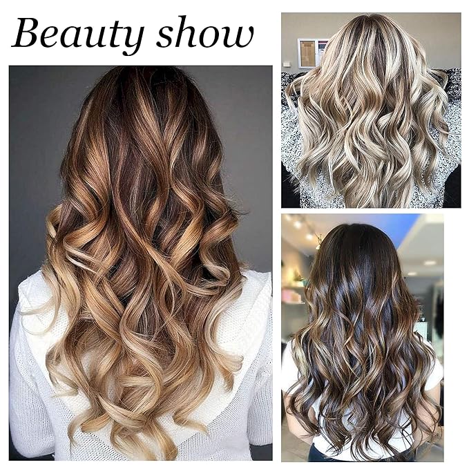 Aimin Soft Satin Sponge Rollers for Heatless Overnight Curls - No Heat Foam Curlers for Long Hair (30 pcs, black)-VivaGrace Women