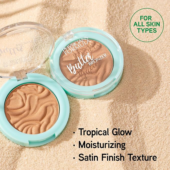 Physicians Formula Mini Murumuru Butter Bronzer,Moisturizing,Nourishing Murumuru Butter Blend for Silky All-Day Luminous Glow,Dermatologist Tested, Hypoallergenic,Vegan & Cruelty-Free -Bronzer Mini-VivaGrace Women