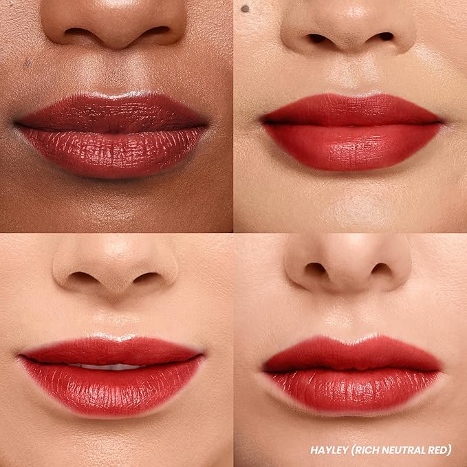 Wonderskin Wonder Blading Lip Stain Peel Off and Reveal Kit - Long Lasting, Waterproof Red Lip Tint, Transfer Proof Natural Lip Stain Kit (Hayley)-VivaGrace Women