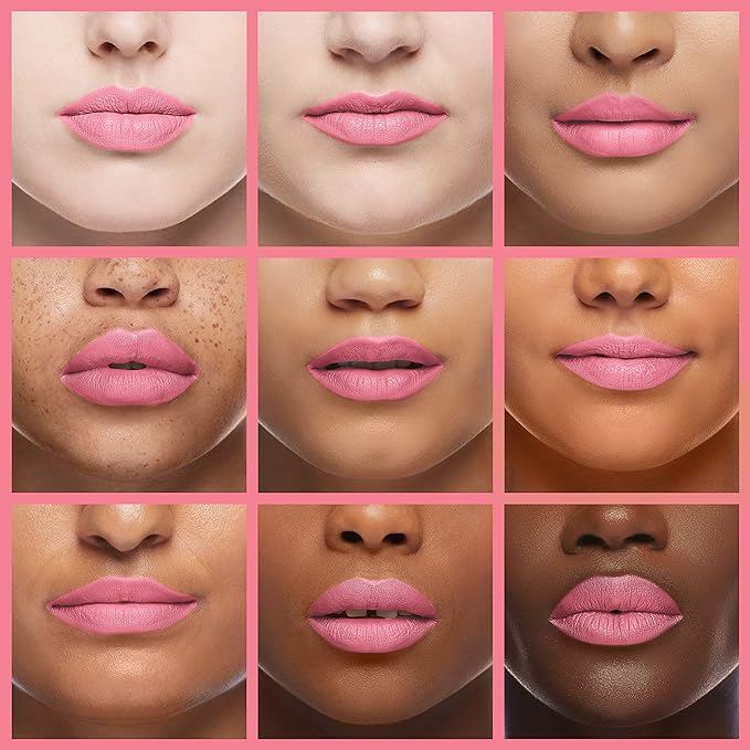 Palladio Lip Stain, Hydrating and Waterproof Formula, Matte Color Look, Long-lasting All Day Wear Lip Color, Smudge Proof Natural Finish, Precise Chisel Tip Marker, Pinky-VivaGrace Women