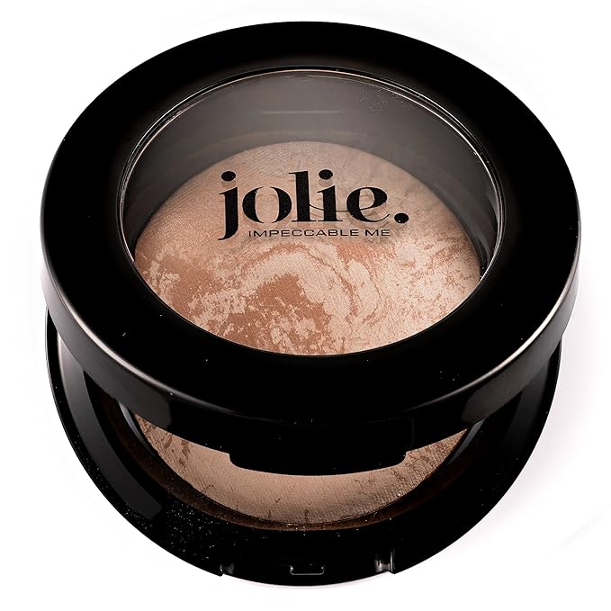 Jolie Marbleized Baked Finishing Powder Bronzer, Highlighter (Matte Bronze)-VivaGrace Women