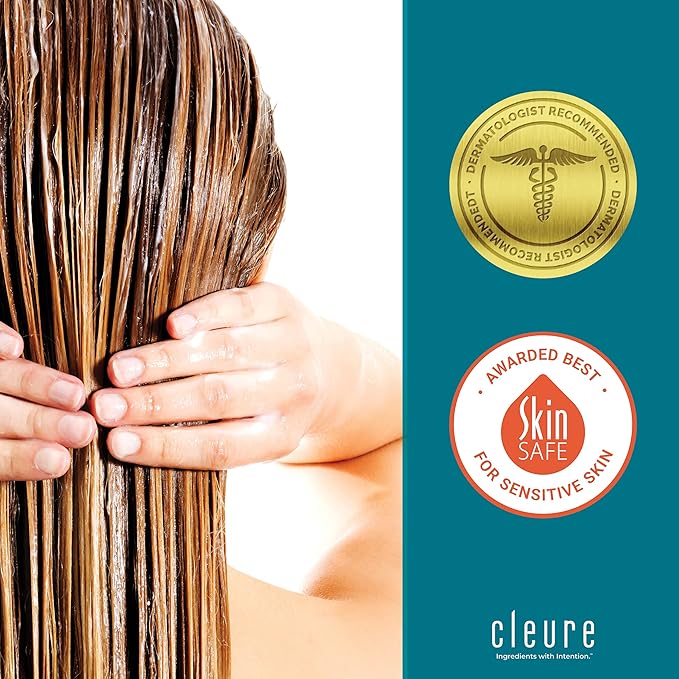 Cleure Hydrating Fragrance Free Conditioner - Hypoallergenic, SLS Free & Paraben Free - Unscented (12 Fl Oz, Pack of 2)-VivaGrace Women