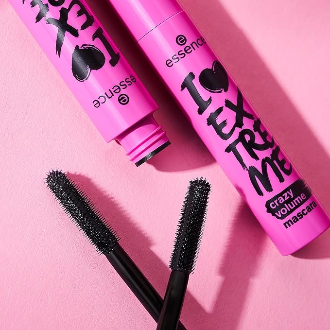 essence | I Love Extreme Crazy Volume Mascara (Pack of 3) | Vegan & Cruelty Free | Free From Parabens-Fragrance, Alcohol & Microplastic Particles
