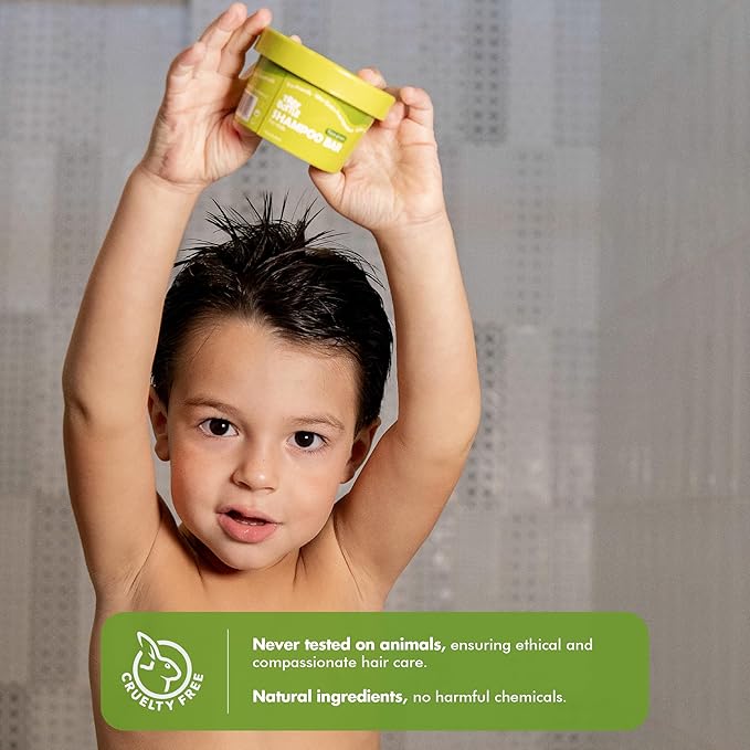 Tree Bottle Hydrolyzed Oat Protein + Aloe Vera Shampoo Bar for Kids – Gentle & Nourishing for Sensitive Scalps - Natural, Tear-Free, Sulfate & Paraben-Free - Made in USA - 4.5oz (Pack of 2)-VivaGrace Women