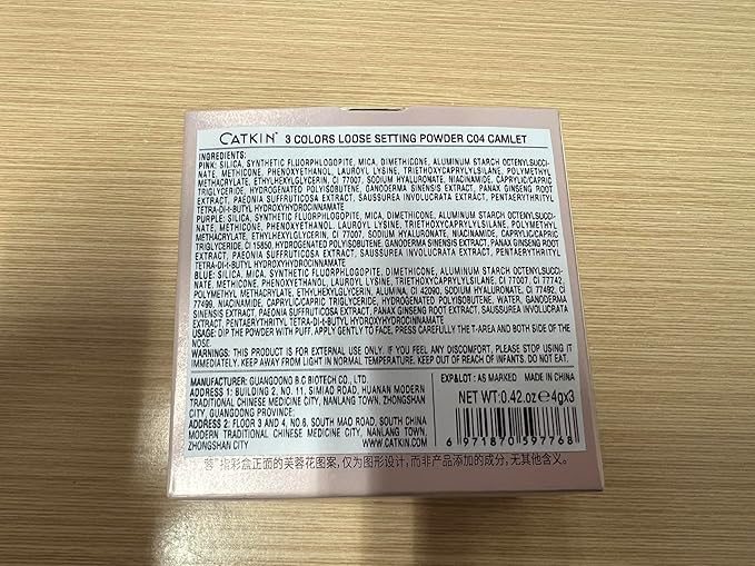 CATKIN Poreless Finish Loose Setting Powder Makeup, Translucent Matte Finishing Makeup for All Skin Tones, 3 Colors Even Skin Tone – 0.42 oz Includes Velour Puff-VivaGrace Women