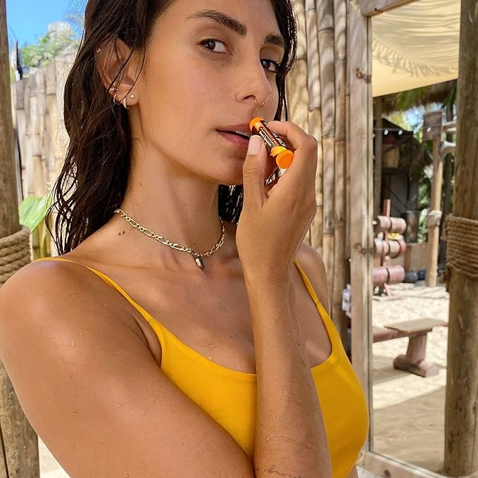Panama Jack Sunscreen Lip Balm - SPF 45, Flavor Pack, Broad Spectrum UVA-UVB Sunscreen Protection, Prevents & Soothes Dry, Chapped Lips (Dreamsicle/Vanilla)-VivaGrace Women