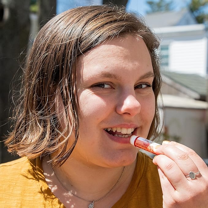 All Natural Tropical Moisturizing Lip Balm, Nourishing Lip Care For All Day Hydration, 100% Natural, Handmade with Love in USA, SuperFruit - Berries, Mango, Grapefruit (4 Pack)-VivaGrace Women