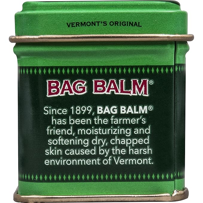 Bag Balm Vermont's Original Ointment, 1 Ounce Tin (Pack of 4), Moisturizing Ointment for Dry Skin that can Crack Split or Chafe on Hands Feet Elbows Knees Shoulders and More-VivaGrace Women