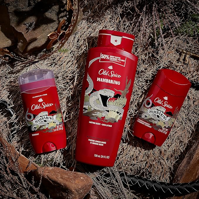 Old Spice Body Wash for Men, MambaKing, 24 oz (Pack of 4)-VivaGrace Women