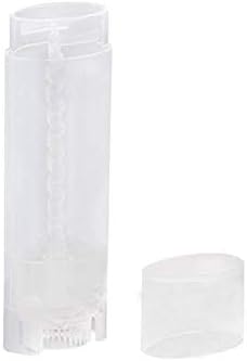 10PCS 4.5g/4.5ml Empty DIY Lip Tubes Holder Containers Vial Refillable PP Plastic Deodorant Crayon Travel Tube Pipe Bottle Lip Gloss Case DIY Lip Balm Gifts For Women Lady Girls(Transparent)-VivaGrace Women