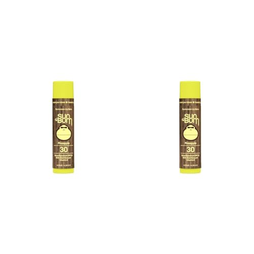 Sun Bum SPF 30 Sunscreen Lip Balm | Vegan and Cruelty Free Broad Spectrum UVA/UVB Lip Care with Aloe and Vitamin E for Moisturized Lips | Pineapple Flavor |.15 oz (Pack of 2)-VivaGrace Women