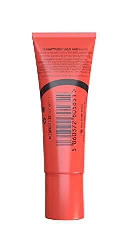 Tinted True Coral, Multi-Purpose Natural No Fragrance Balm for Hydrating Lips, Skin, Hair, Cuticles, Nails & Beauty Finishing (10 ml)-VivaGrace Women
