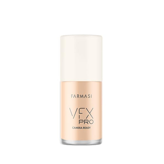 FARMASI Vfx Pro Foundation, Full Coverage Liquid Cream, Lightweight Long Lasting Coverage, Breathable Skin Moisturizer with Color True Matte Blending, Face Makeup, 1 fl. oz / 30 ml (Cool Ivory)-VivaGrace Women