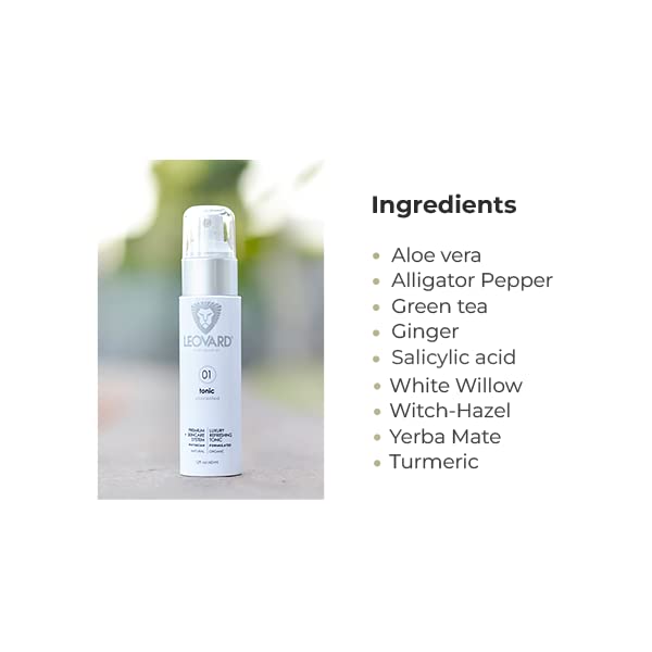 Organic Salicylic Acid Toner for Sensitive Skin - Aftershave Tonic Razor Bump Ingrown Treatment - Made of Green tea, Jojoba, Aloe Vera, Chemical Fragrance Free Toner - Natural Tonic for Men Women 2oz-VivaGrace Women