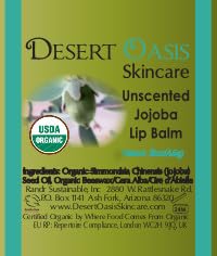 USDA Organic Unscented Lip Balm 2 Pack - Over 70% Pure Organic Jojoba Oil and Organic Beeswax, Soothes and Softens Dry, Cracked, and Sensitive Lips, No Added Scent, No added Taste 15 oz/4.6 gm-VivaGrace Women