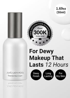 JUNG SAEM MOOL Essential Mool Cream 1.7 Fl Oz, Lightweight Watery Face Cream with Ceramide and Panthenol for Deep Hydration and Radiant Skin, Skin Barrier Support, Korean Foundation Makeup Prep-VivaGrace Women