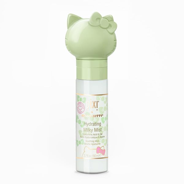 Pixi Beauty + Hello Kitty Milky Mist 2.70 Fl Oz | Hydrating Moisturizer for Dry Skin | Infused with Hyaluronic Acid-VivaGrace Women
