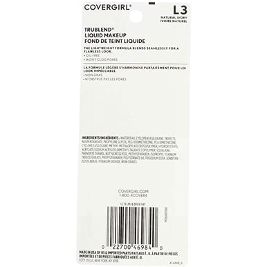 COVERGIRL Trublend Oil-Free Liquid Foundation, Lightweight, Dewy Finish, 1 Fl Oz, Hydrating Foundation, Moisturizing Foundation, Cruelty-Free Foundation, Blends Seamlessly, Won't Clog Pores-VivaGrace Women