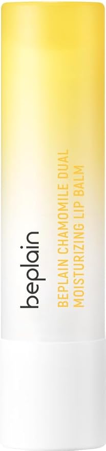 beplain Chamomile Intense Moisturizing Lip balm (0.13oz, 3.6g) | Dual core Lip moisturizer for dry, cracked, sensitive lips | Natural Daily Lip Care-VivaGrace Women