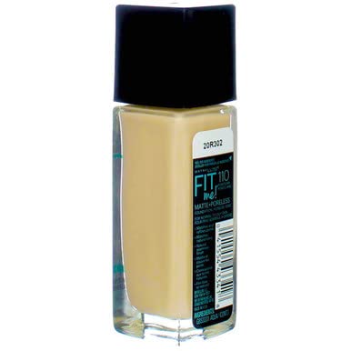 Maybelline New York Fit Me! Matte + Poreless Foundation, Porcelain [110] 1 oz (Pack of 3)-VivaGrace Women
