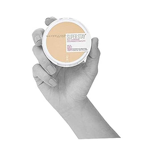 Maybelline Super Stay Full Coverage Powder Foundation Makeup, Up to 16 Hour Wear, Soft, Creamy Matte Foundation, Natural Beige, 1 Count-VivaGrace Women