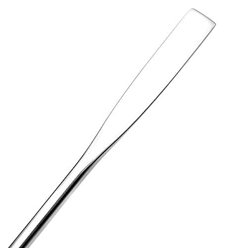 5Pcs Makeup Spatula tool metal Set Professional Beauty Stainless Steel Cosmetics Mixer Long Metal Spatula Depotting Mixing Tool (#1)-VivaGrace Women