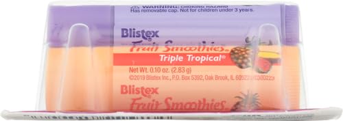 Blistex Fruit Smoothies Lip Protectant Assorted, 3 ct (Packaging May Vary)-VivaGrace Women