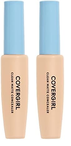COVERGIRL - Clean Matte Concealer, Oil-Free, Lightweight Formula, Blendable, Natural-Looking Coverage, 100% Cruelty-Free (Pack of 2)-VivaGrace Women