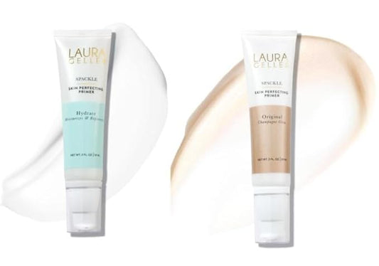 LAURA GELLER NEW YORK Spackle Duo: Spackle Super-Size Skin Perfecting Makeup Primer - Hydrate + Champagne Glow-VivaGrace Women