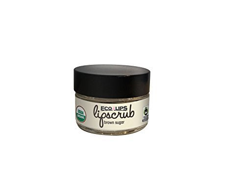 Eco Lips Brown Sugar Lip Scrub 2 Pack - 100% Organic Lip Care Treatment with Organic Sugar and Coconut Oil - Gently Exfoliate and Polish Dry, Flaky Lips, 0.50 oz jars-VivaGrace Women