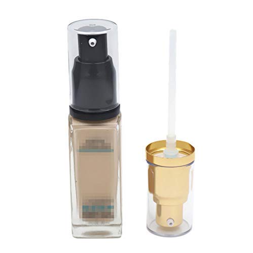 2Pack Foundation Pump Compatible with Maybelline Fit Me Liquid Foundation Makeup (Gold+Black)-VivaGrace Women