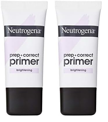 Neutrogena Prep + Correct Primer for Brightening Skin, Illuminating Makeup Primer with Seaweed Extract to Help Brighten Skin & Minimize Pores, 1.0 oz (Pack of 2)-VivaGrace Women