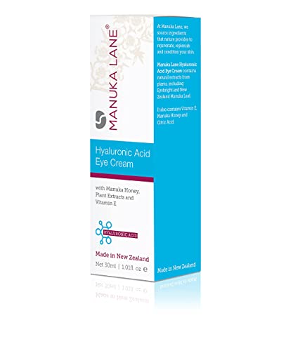 Hyaluronic Acid Eye Cream with Plant Extracts, Manuka Honey, Eye Bright Extract & Vitamin E | Plant Based Formula | Carefully formulated to keep your eyes bright and healthy!-VivaGrace Women