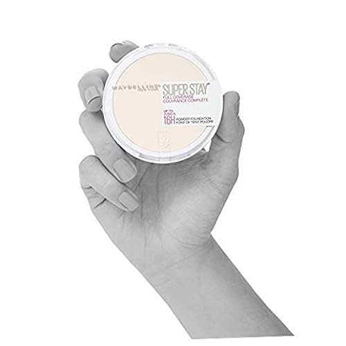 Maybelline Super Stay Full Coverage Powder Foundation Makeup, Up to 16 Hour Wear, Soft, Creamy Matte Foundation, Fair Porcelain, 1 Count-VivaGrace Women