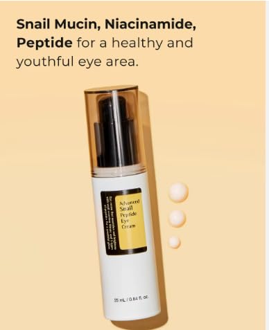 Tristar Advanced Snail Peptide Eye Cream, Anti-Wrinkle, Anti-Aging, Dark Circle Removing, Brightening Night Cream, 73.7% Snail Mucin - 30ml / 1FL Oz – 1 Count-VivaGrace Women