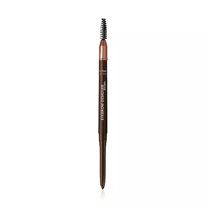M. Asam MAGIC FINISH Eyebrow Designer Brown - 4-in-1 eyebrow pencil with rotating mine & spiral brush, perfect shape & fullness thanks to powdery texture, optimal brow arch, eye make-up, 0.01 Oz-VivaGrace Women