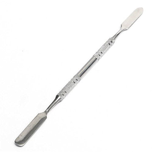 Onwon Stainless Steel Professional Pro Lady Cosmetic Makeup Palette Nail Eye Shadow Mixing Makeup Palette with Spatula Tool(150x100MM)-VivaGrace Women